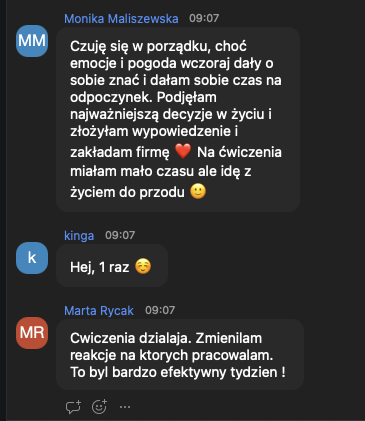 EFEKTY UCZETNICZEK PROGRAMU NEUROHACKING MASTERCLASS